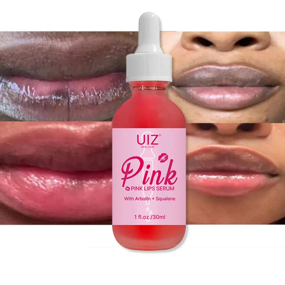 سيروم الشفاه الوردي لإزالة الشفاه الداكنة جل تفتيح وتبييض - Pink Lip Serum Dark Lip Removal Gel Whitening