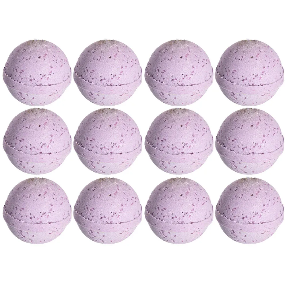 12 Pc Bath Bombs Lavender Scent Natural Fragrance Bubble Soak Spa Fizzy Fizzies