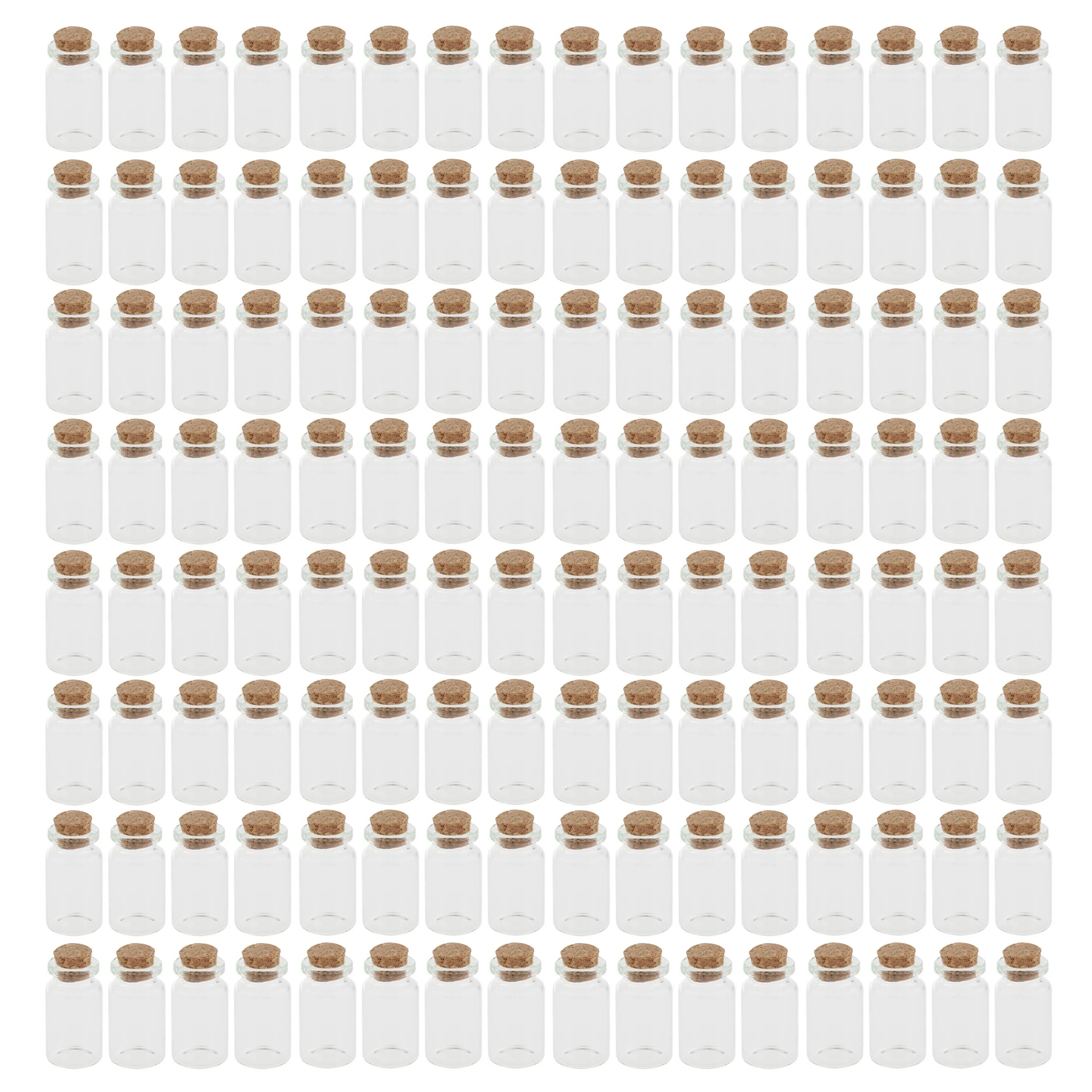 128pc Mini Glass Jars Cork Lid Storage Containers Crafts Wedding Favors Sand Jar