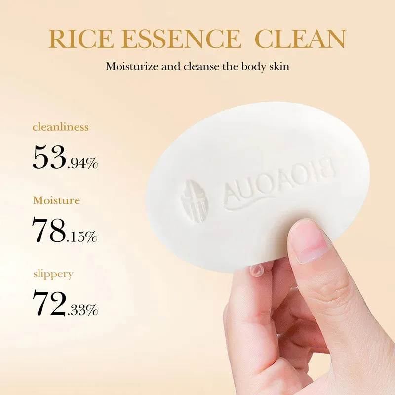 2 Piece Moisturizing Rice Facial Soap