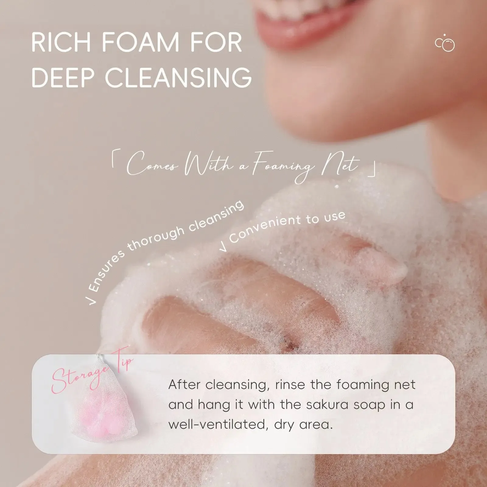 2 Piece Moisturizing Sakura Facial Soap