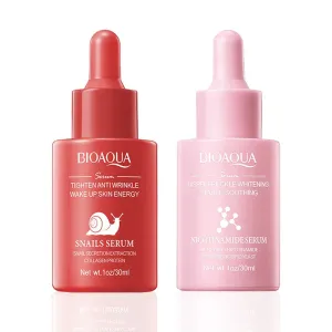 2 Piece Turmeric Snail Serum Set For Face Moisturizing & Brightening