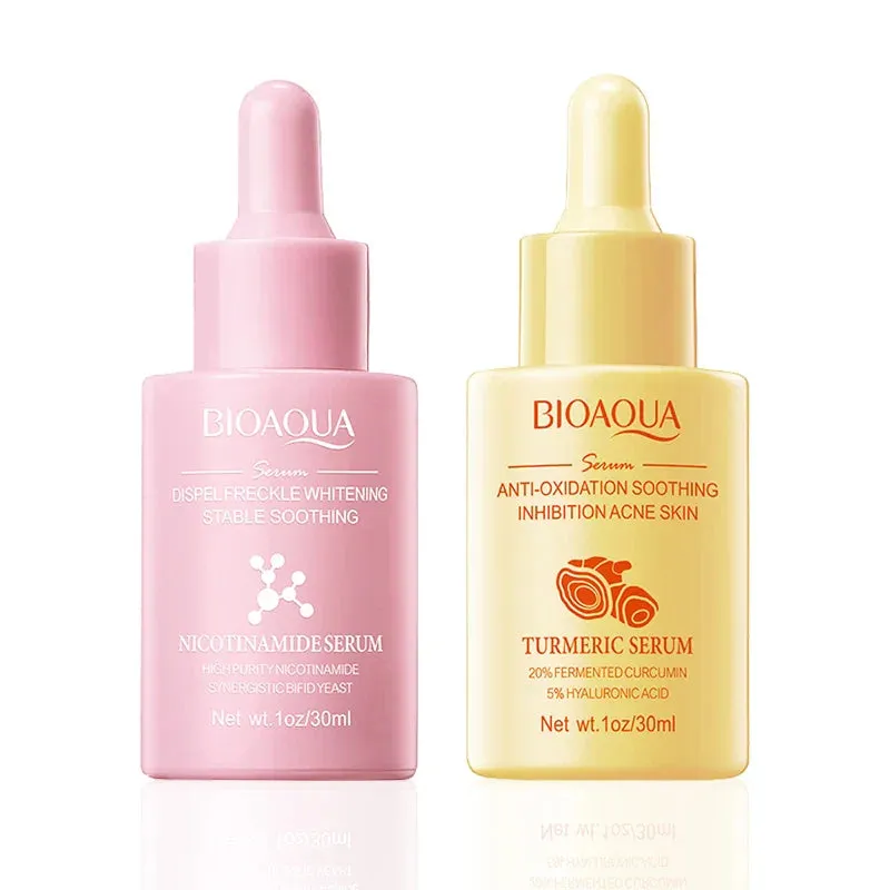 2 Piece Turmeric Snail Serum Set For Face Moisturizing & Brightening