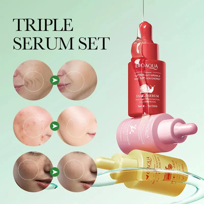 2 Piece Turmeric Snail Serum Set For Face Moisturizing & Brightening