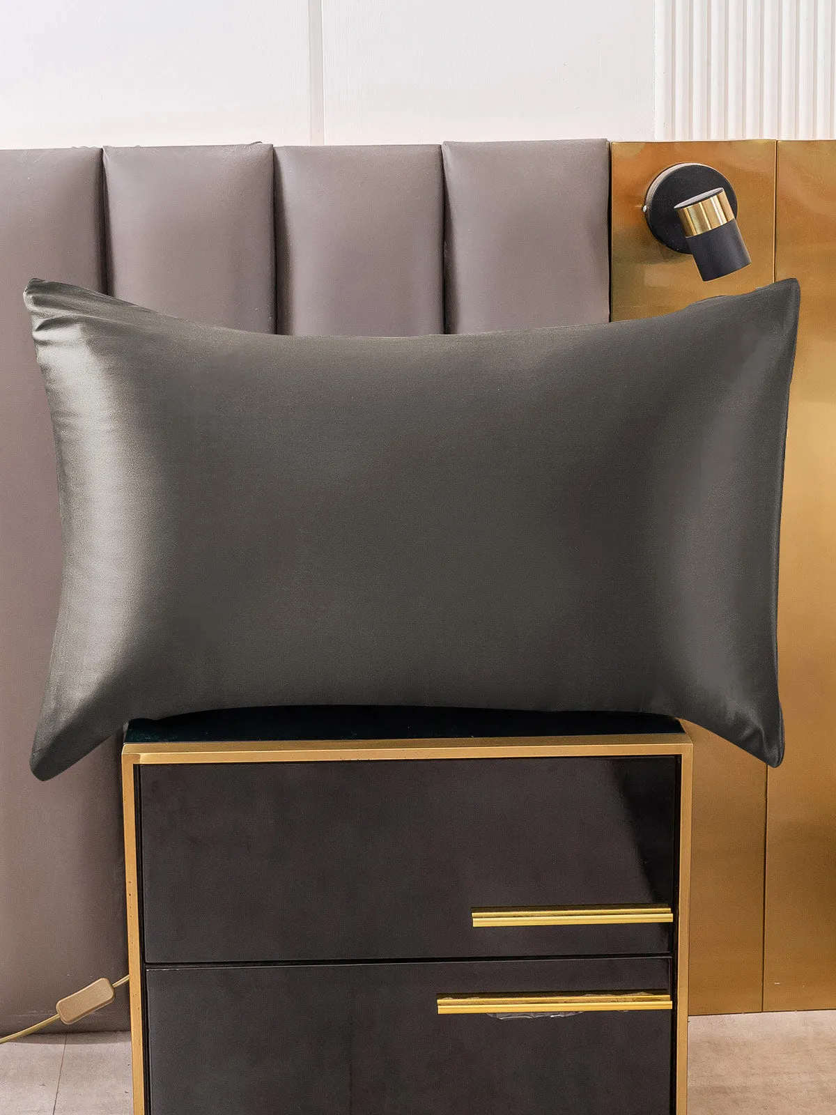 2Stk 30Momme 100% Silke Pudebetrk Bundt- Kuvert