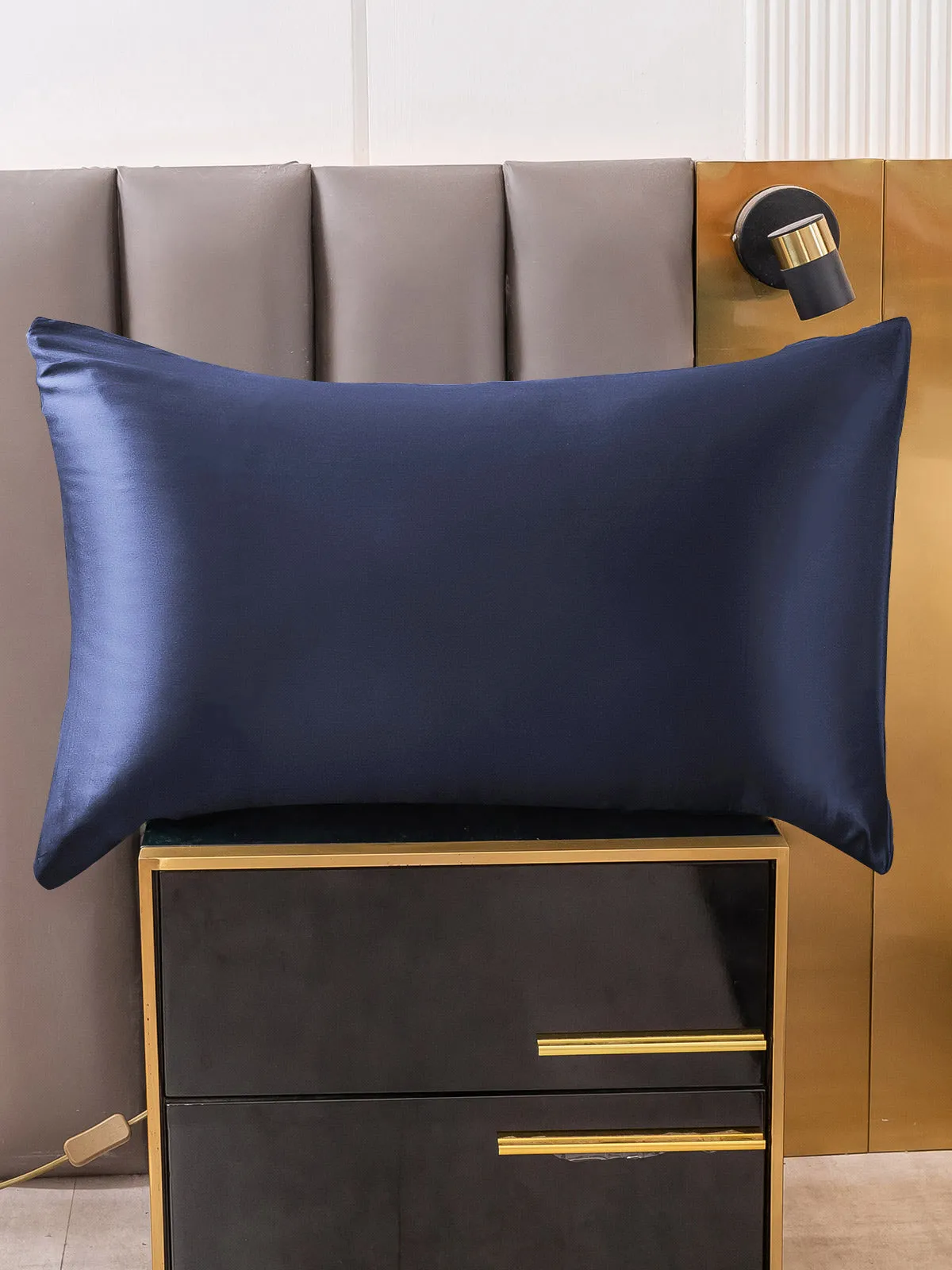 2Stk 30Momme 100% Silke Pudebetrk Bundt- Kuvert