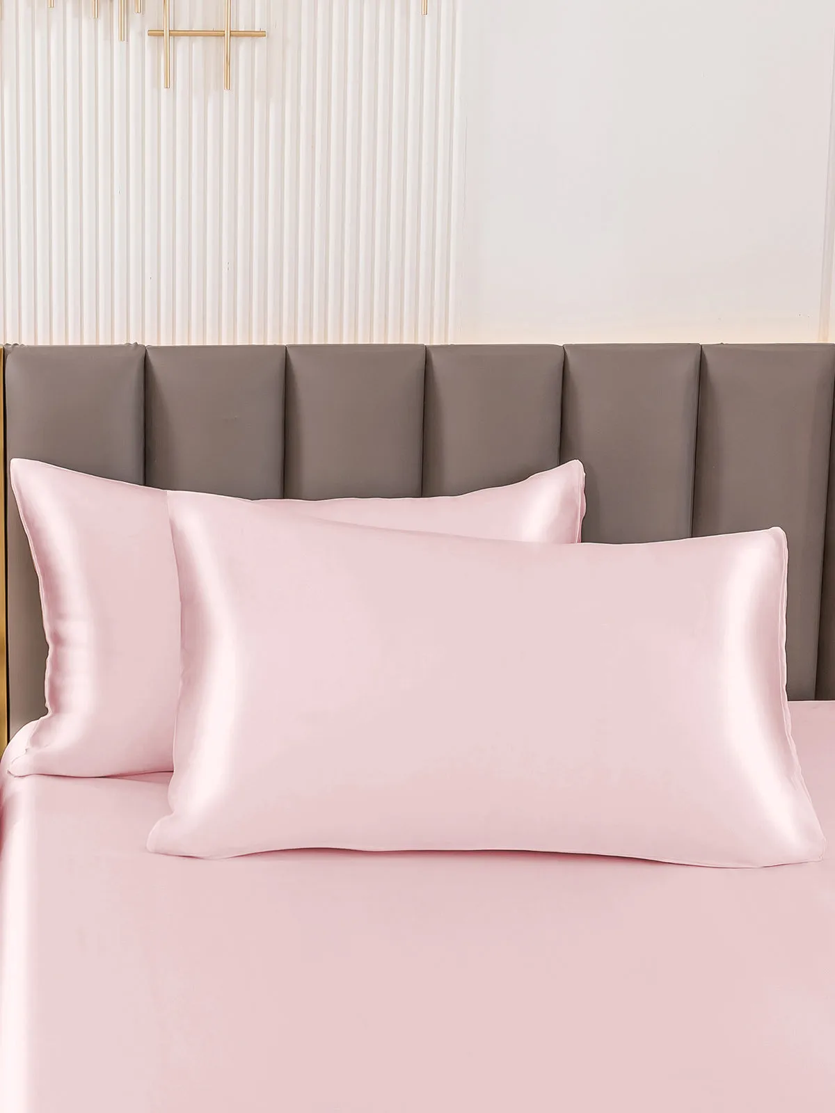 2Stk 30Momme 100% Silke Pudebetrk Bundt- Kuvert