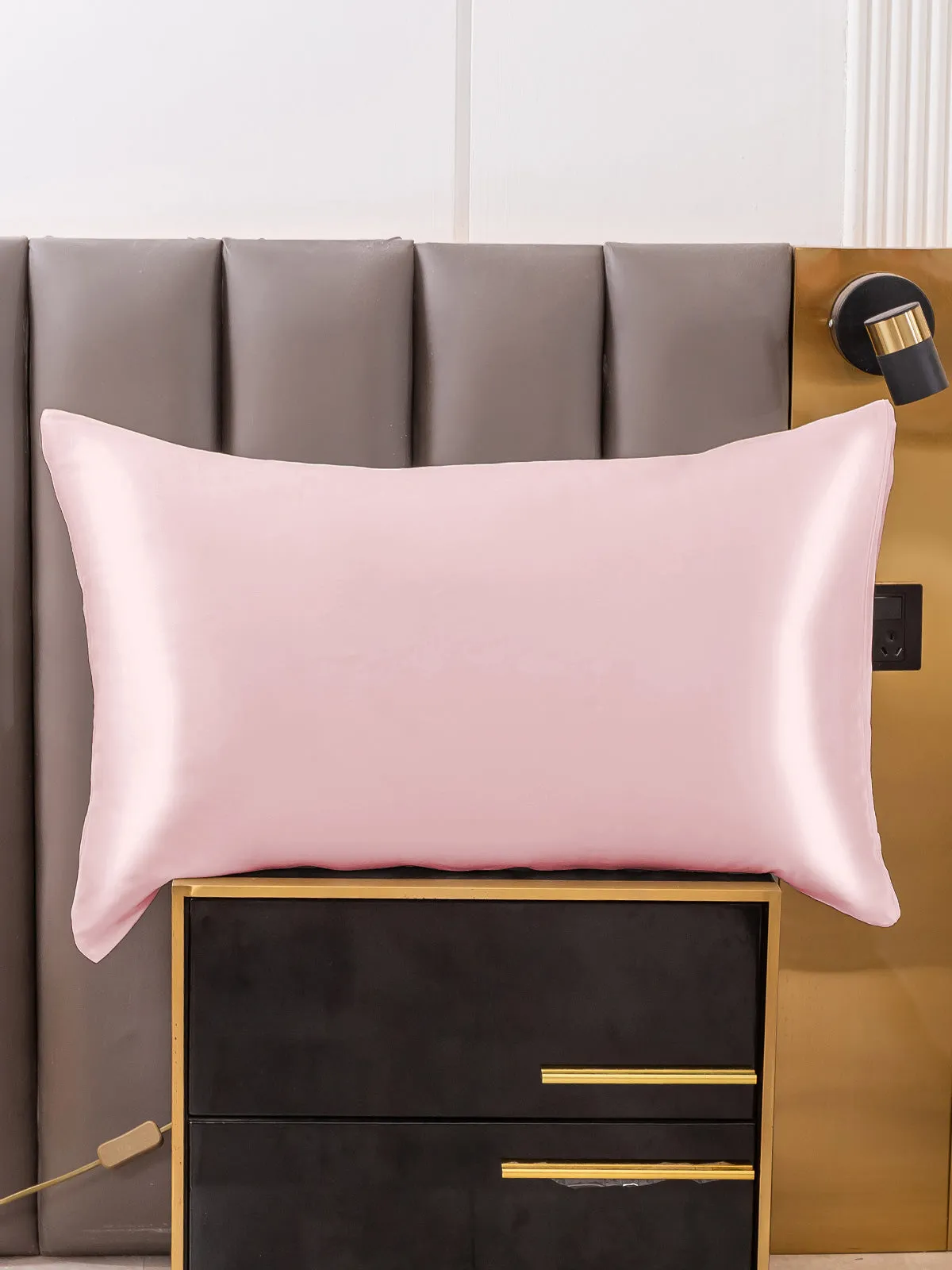 2Stk 30Momme 100% Silke Pudebetrk Bundt- Kuvert