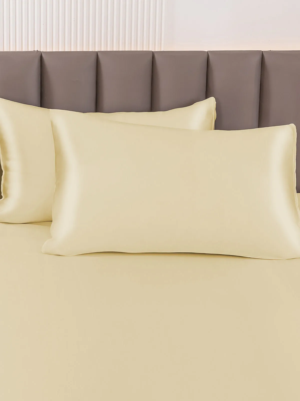 2Stk 30Momme 100% Silke Pudebetrk Bundt- Kuvert