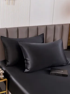 2Stk 30Momme 100% Silke Pudebetrk Bundt- Kuvert