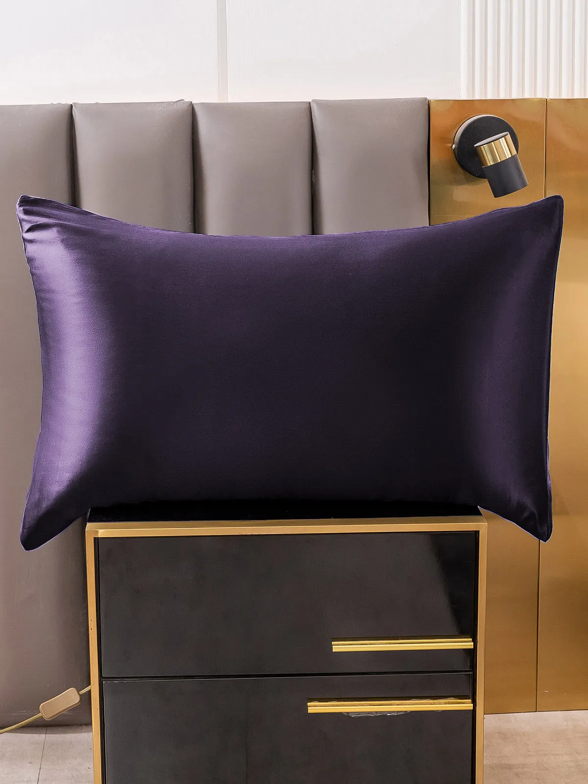 2Stk 30Momme 100% Silke Pudebetrk Bundt- Kuvert
