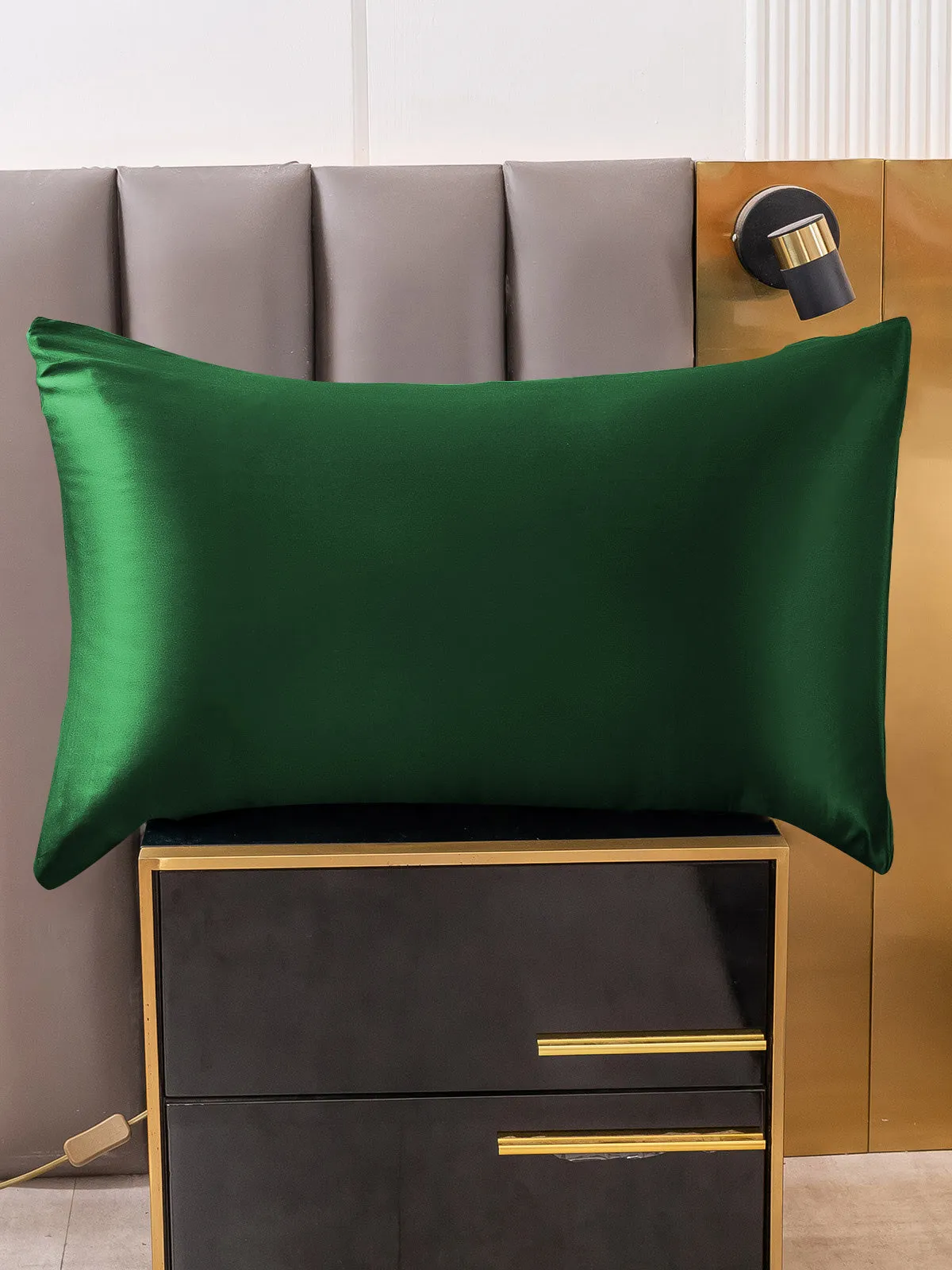 2Stk 30Momme 100% Silke Pudebetrk Bundt- Kuvert