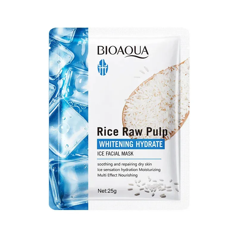 5 / 10 Piece Hydrating Rice Face Masks For Brightening & Nourishing Skin