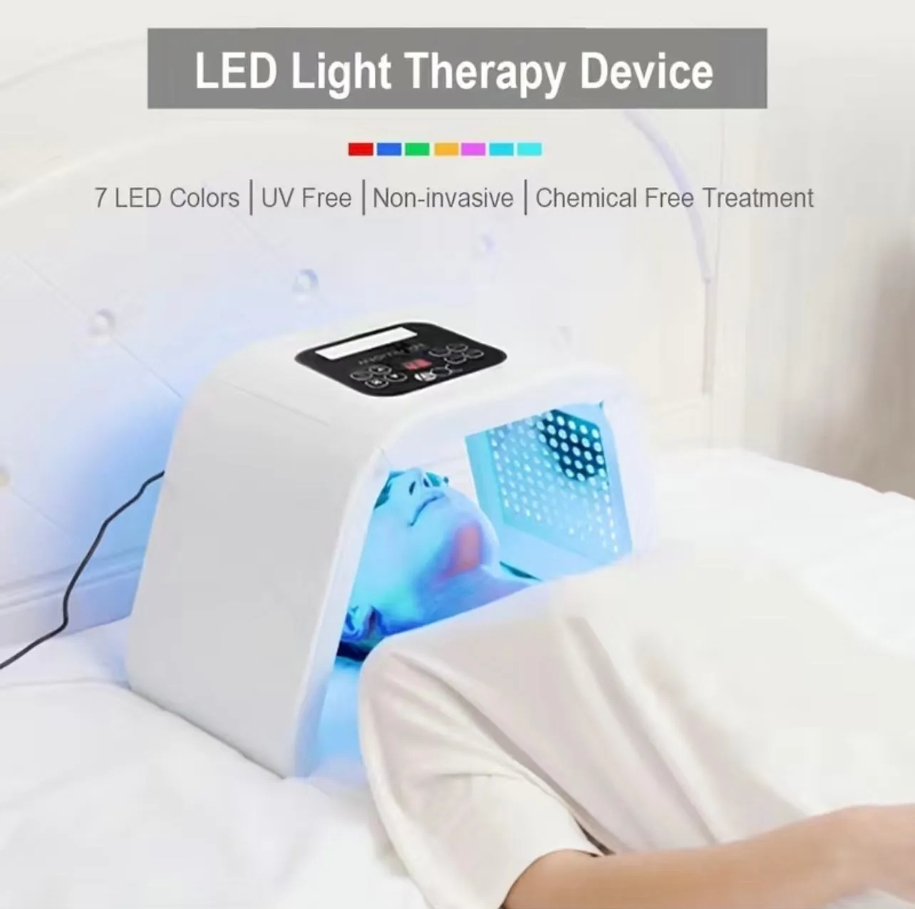 7 Color LED Skin Care Facial Mask- Salon Quality