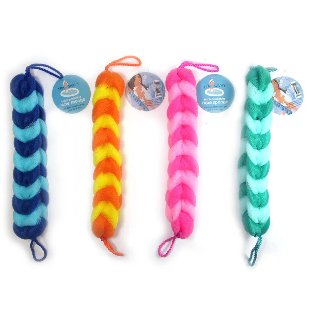 Back Scrubber Bath Shower Mesh Sponge Exfoliating Body Brush Wash Nylon Puff Spa