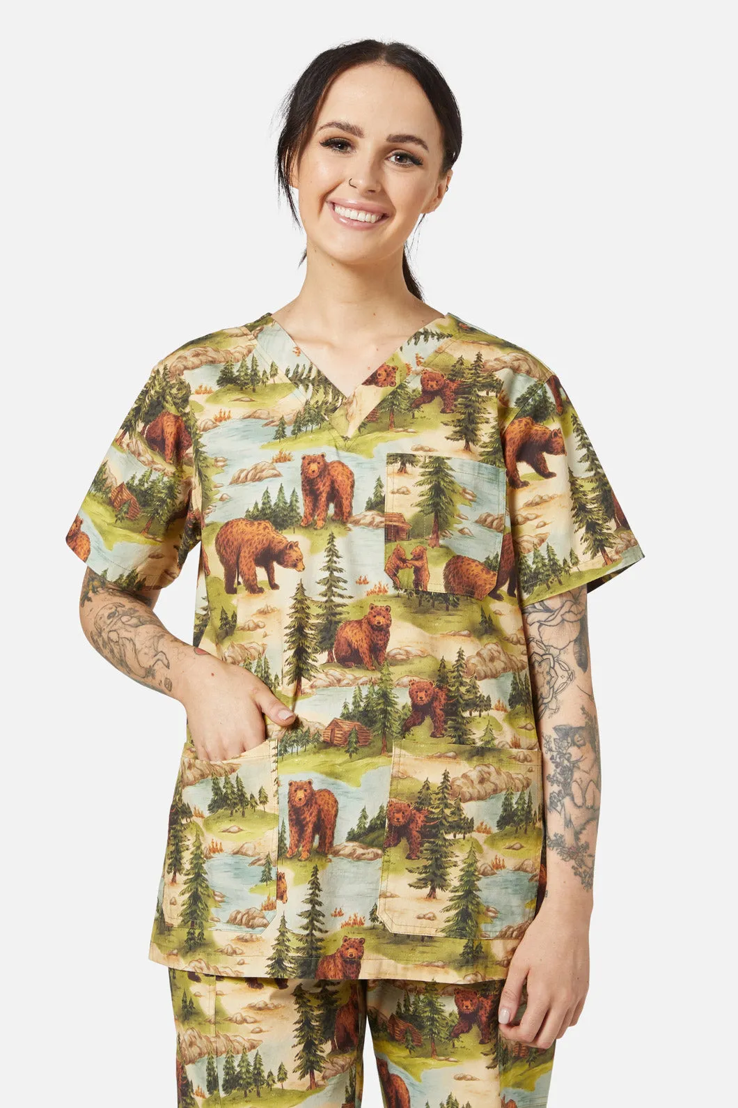 Beary Cute Scrub Set
