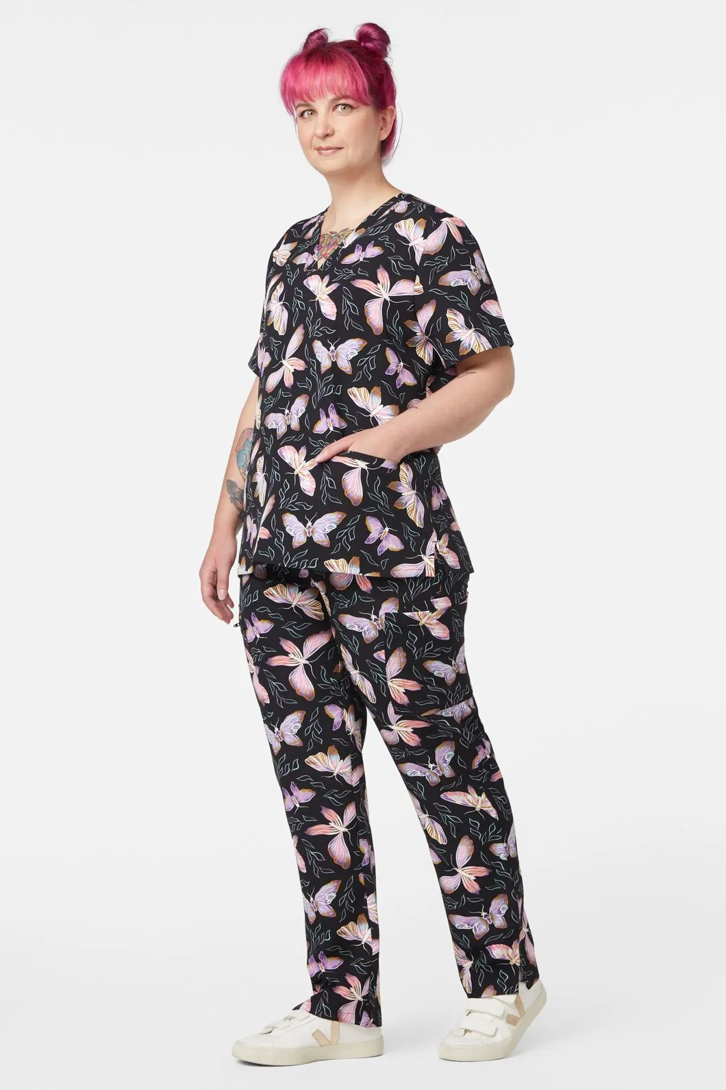 Blue Night Moth Scrub Set