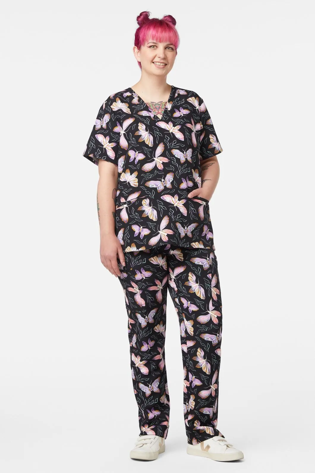 Blue Night Moth Scrub Set