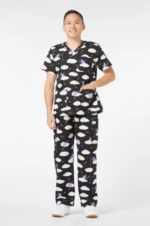 Cat In The Clouds Scrubs