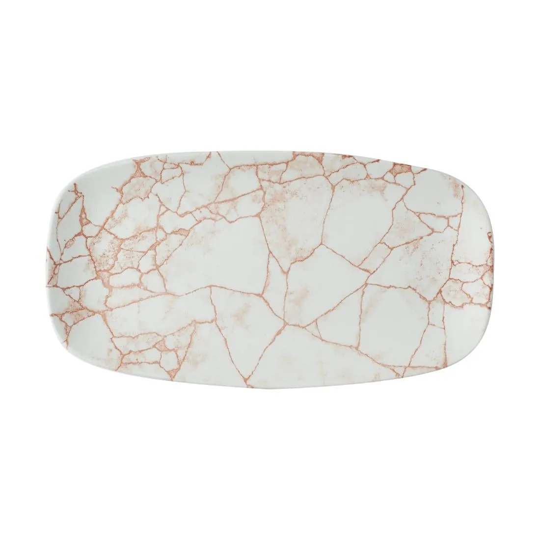 Churchill Studio Prints Kintsugi Oblong Plates Coral 325X187mm (Pack of 6)