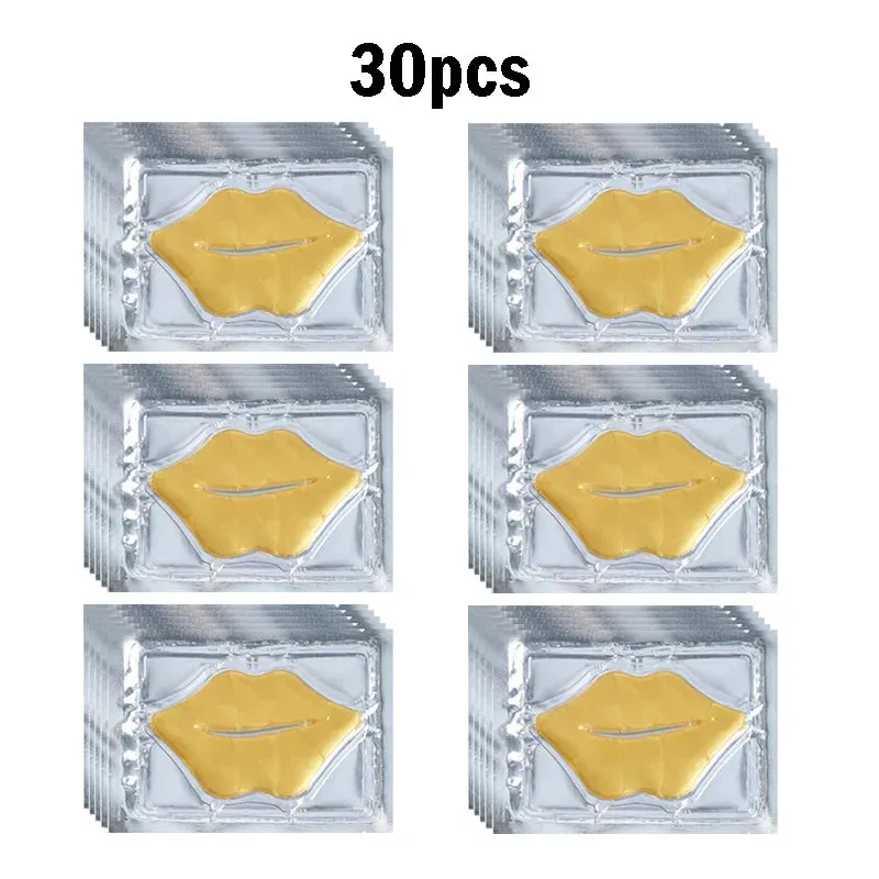 Crystal Collagen Lip Mask 30 Piece Pink Gold Plumper