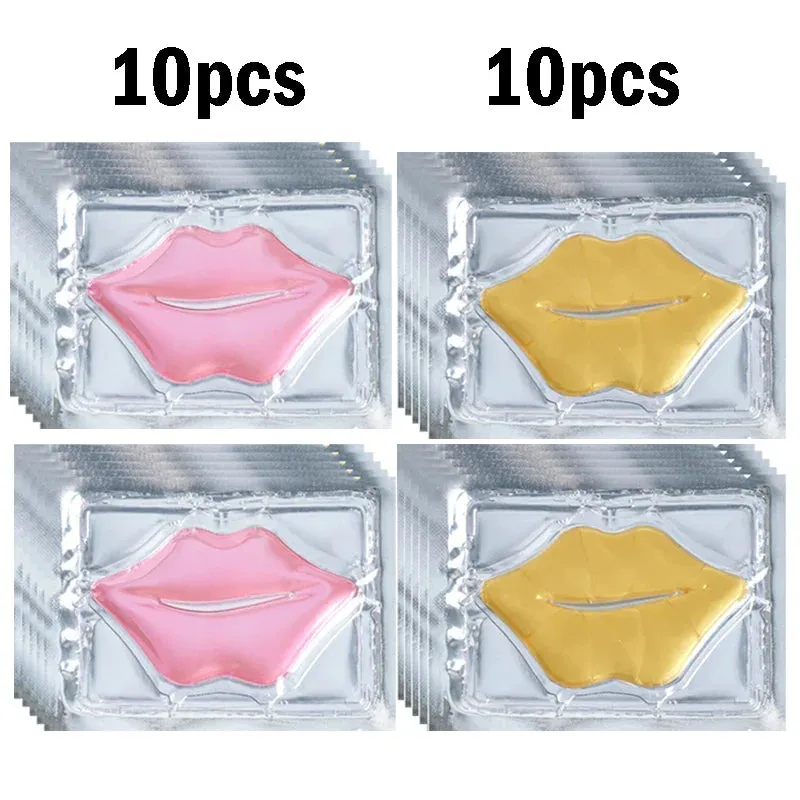Crystal Collagen Lip Mask 30 Piece Pink Gold Plumper