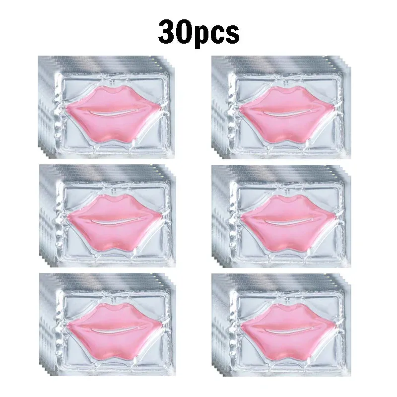 Crystal Collagen Lip Mask 30 Piece Pink Gold Plumper