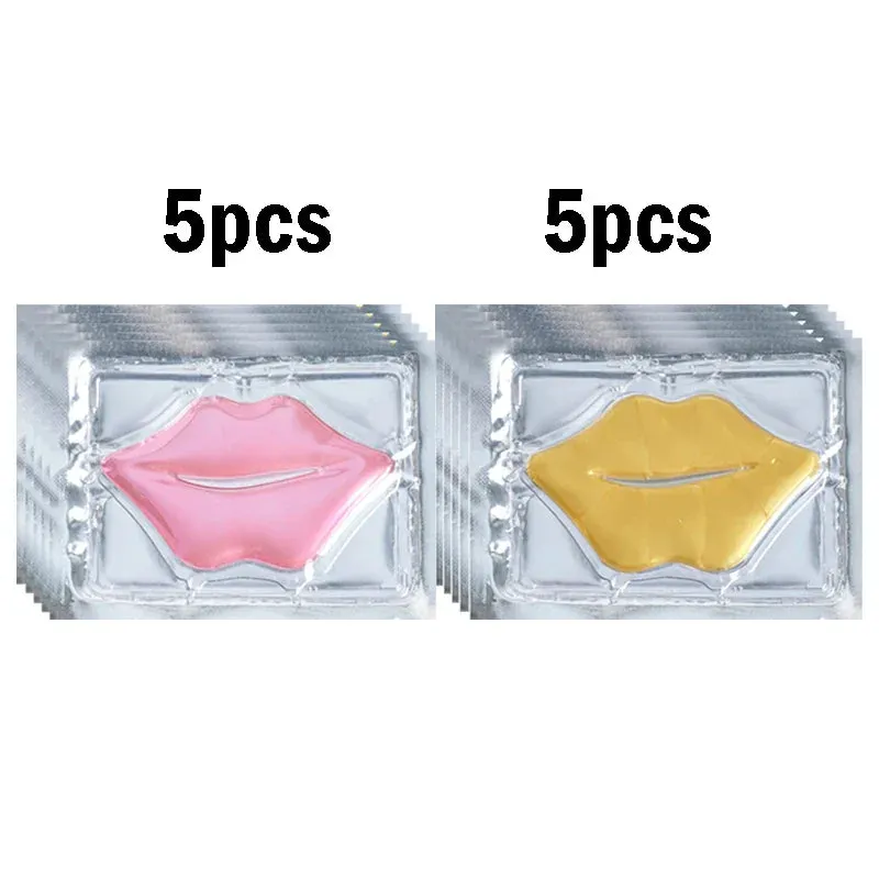 Crystal Collagen Lip Mask 30 Piece Pink Gold Plumper