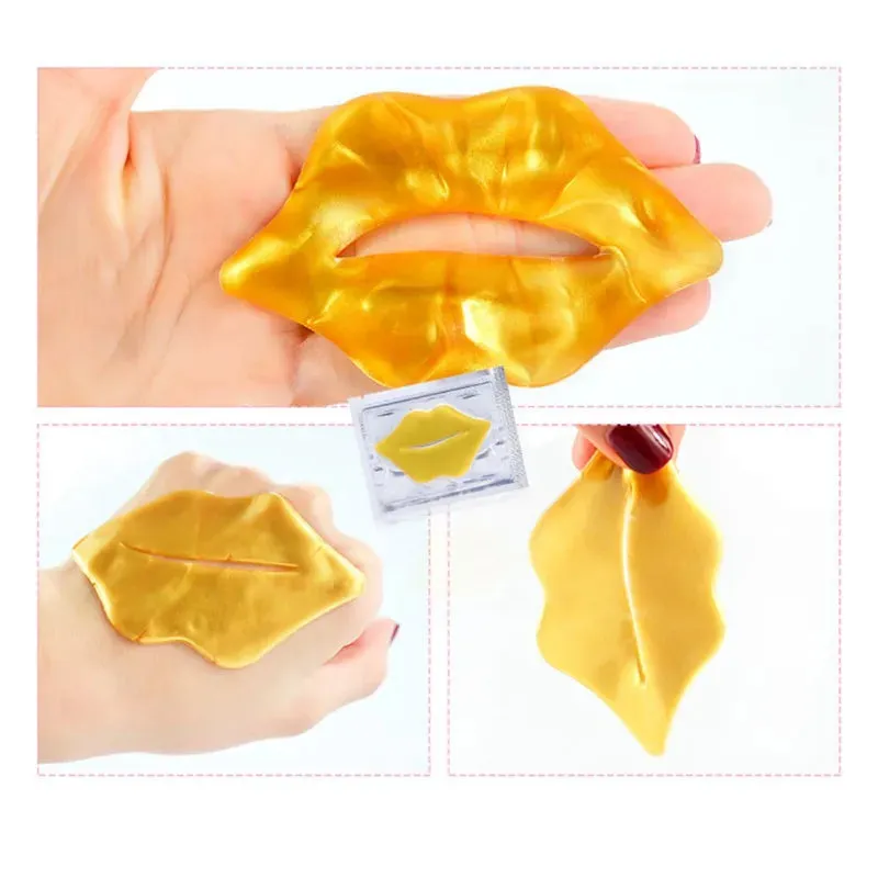 Crystal Collagen Lip Mask 30 Piece Pink Gold Plumper