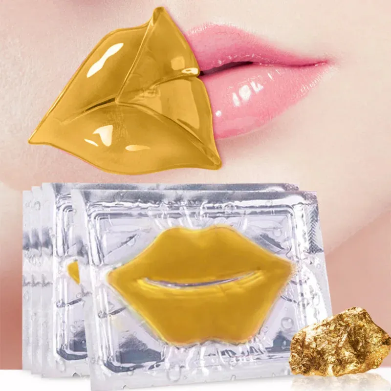 Crystal Collagen Lip Mask 30 Piece Pink Gold Plumper