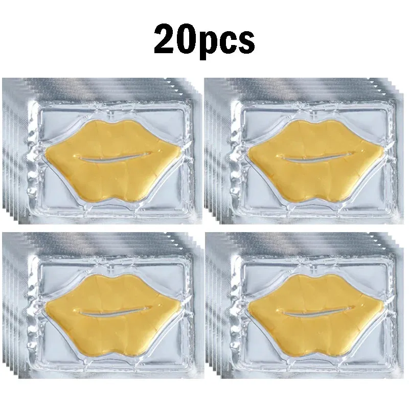 Crystal Collagen Lip Mask 30 Piece Pink Gold Plumper