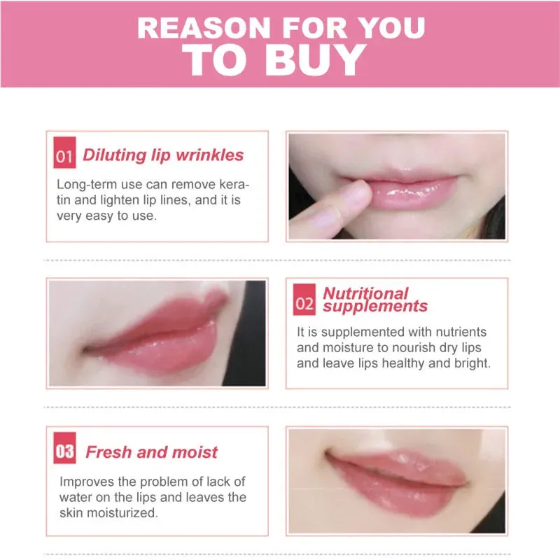 Crystal Collagen Lip Mask 30 Piece Pink Gold Plumper