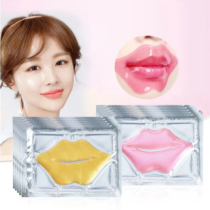 Crystal Collagen Lip Mask 30 Piece Pink Gold Plumper