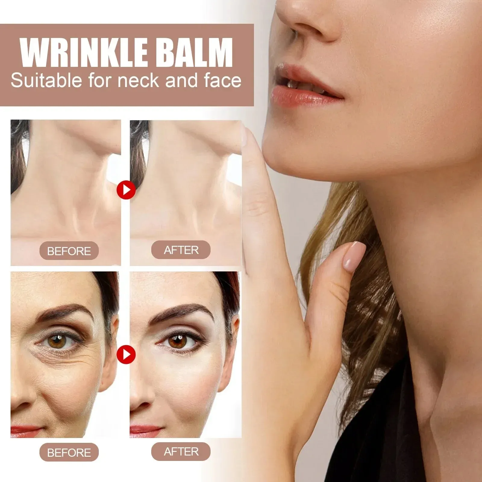 Fast Wrinkle Remover Balm Anti-Aging Fade Fine Lines Collagen Stick Moisturizing Tighten Facial Skin Care Cosmetics Quickly