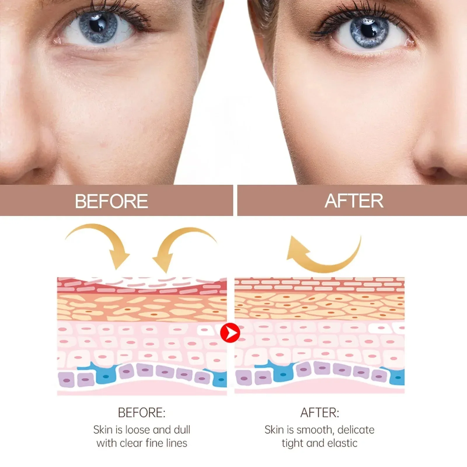 Fast Wrinkle Remover Balm Anti-Aging Fade Fine Lines Collagen Stick Moisturizing Tighten Facial Skin Care Cosmetics Quickly