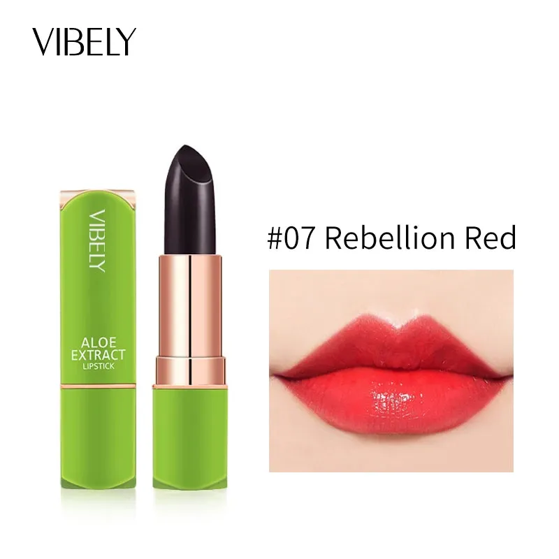 Long Lasting Moisturizing Natural Aloe Vera Jelly Temperature Color Changing  Lip stick