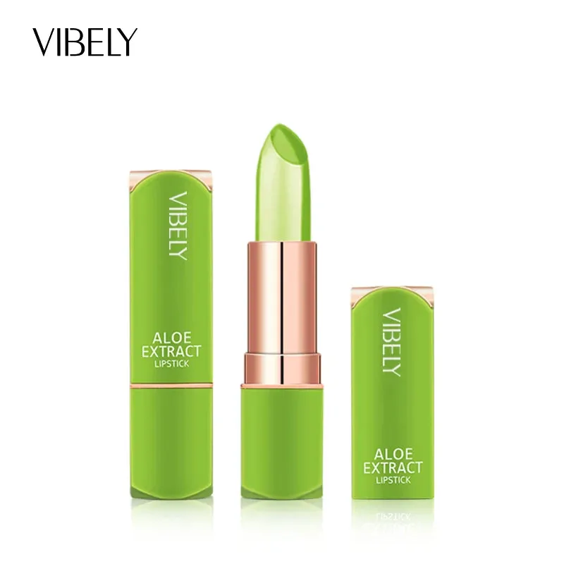 Long Lasting Moisturizing Natural Aloe Vera Jelly Temperature Color Changing  Lip stick