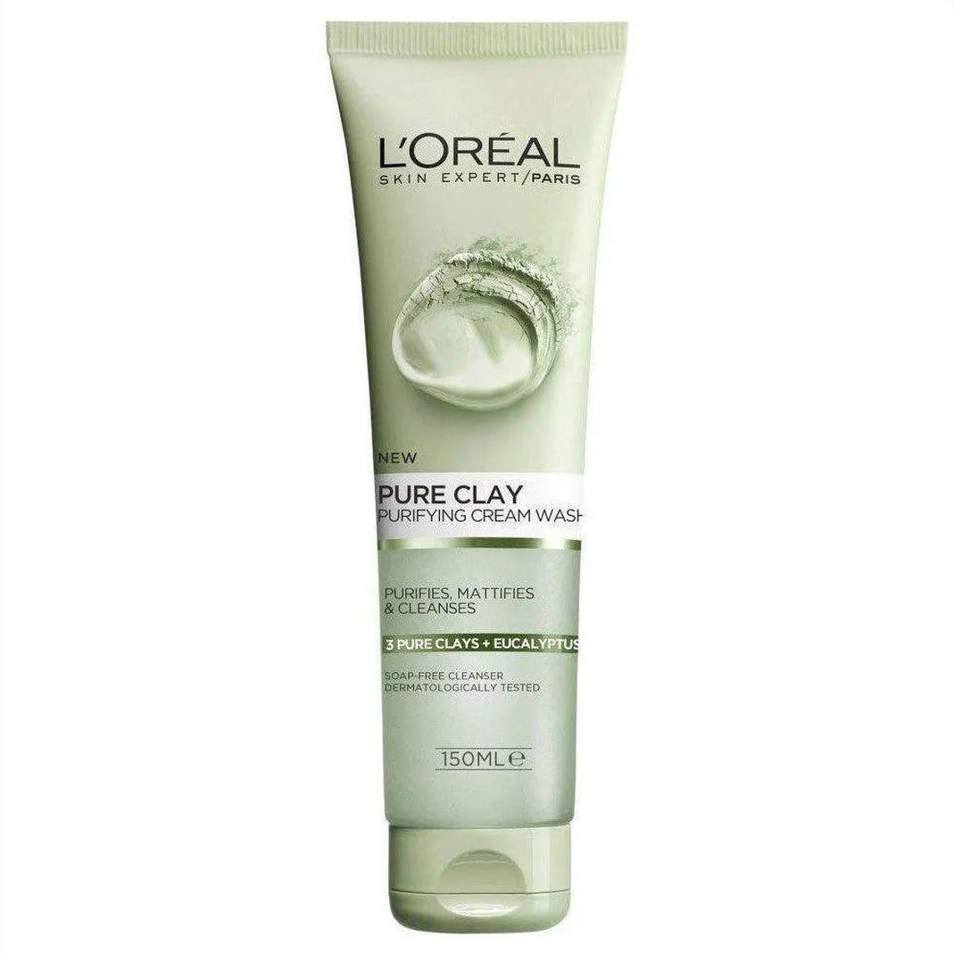 L'Oral Paris Pure Clay Eucalyptus Purifying Cream Wash