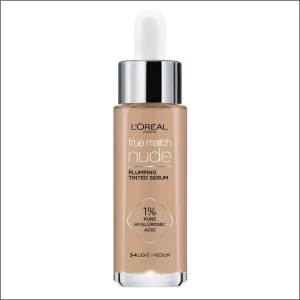 L'Oral Paris True Match Nude Plumping Tinted Serum 3-4 Light - Medium