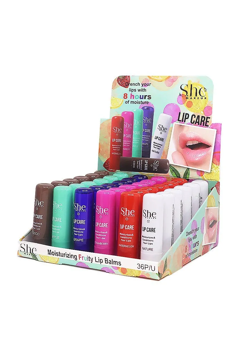 Makeup She Lip Care Moisturizing Fruity Lip Balms - {RTS}