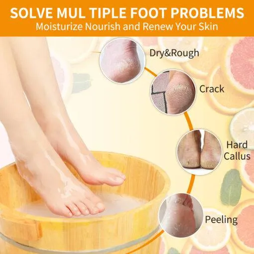 NBC Pedicure Spa Foot Care In A Box 4 Step Set - Orange Scent (Clearance)